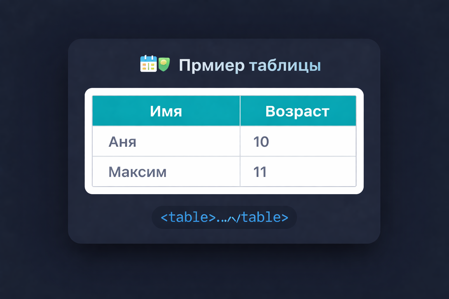 table